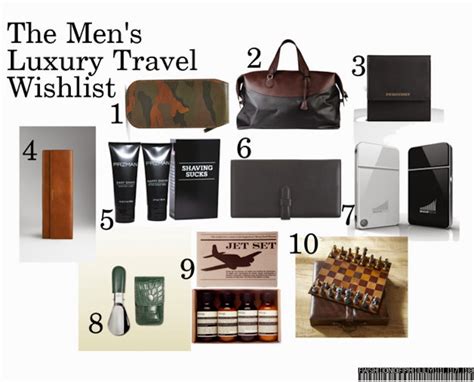 Men's Designer Travel Lifestyle 